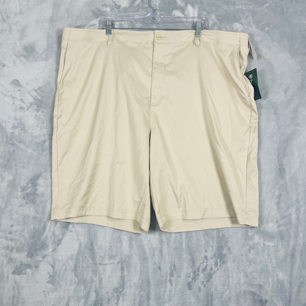 Pro Tour Golf Shorts Mens 48 Khaki NWT Active Waistband PZBSB041 107 $70